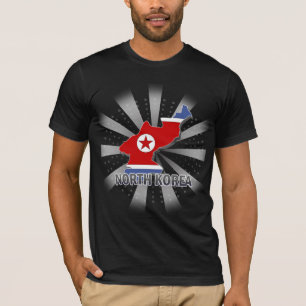 North Korea Flag Map 2.0 T-Shirt