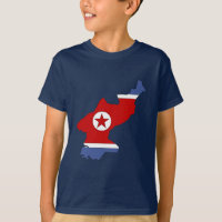 North Korea flag map