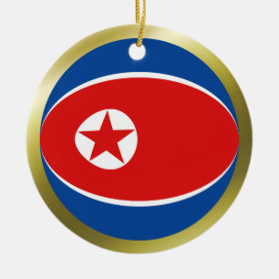 North Korea Flag Ornament