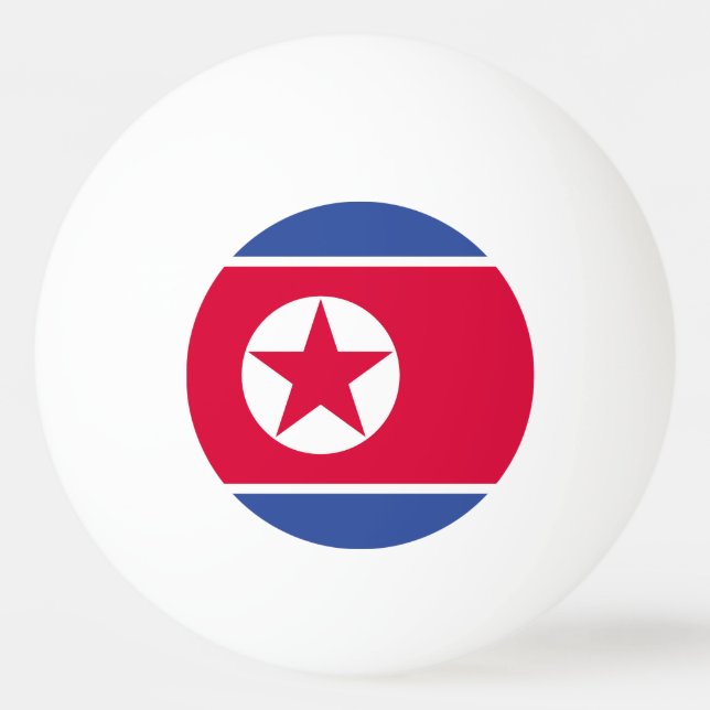 North Korea flag Ping Pong Ball (Front)