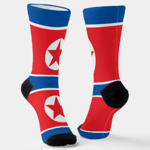 North Korea Flag Socks
