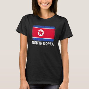 North Korea Flag Support North Korean People Wom T-Shirt