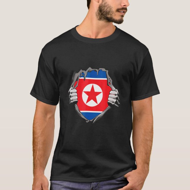 North Korea flag T-Shirt (Front)
