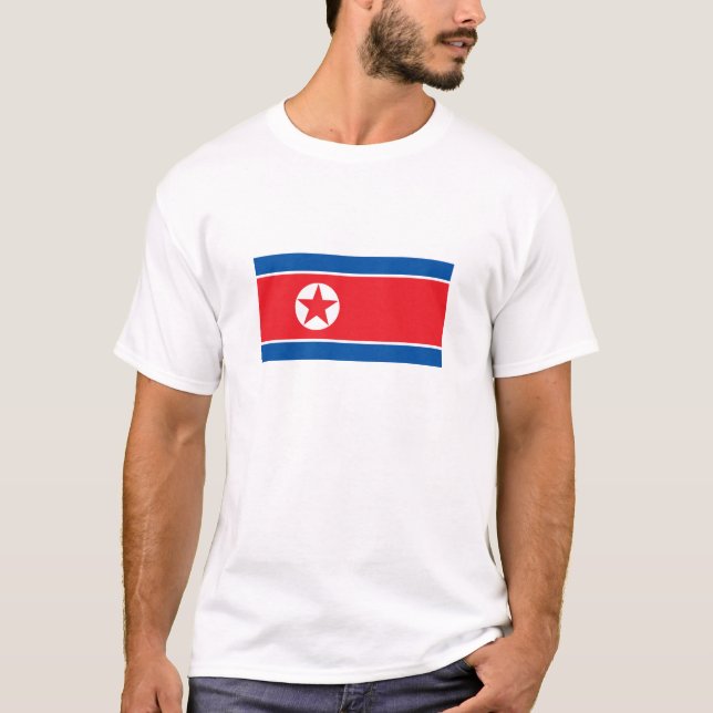 North Korea Flag T-Shirt (Front)