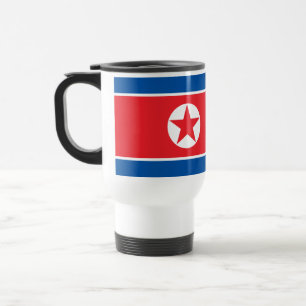 North Korea Flag Travel Mug