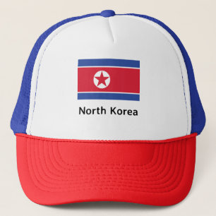 North Korea Flag Trucker Hat
