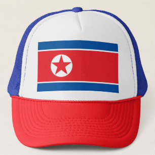 North Korea Flag Trucker Hat