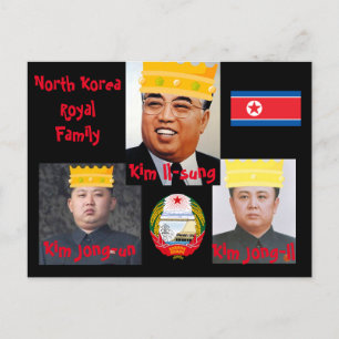 North Korea* Kim Boys Postcard