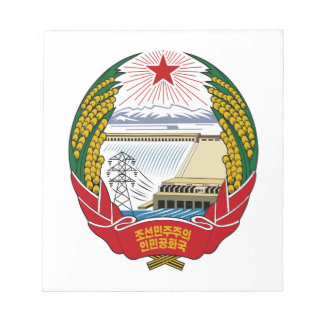North Korea National Emblem Notepad