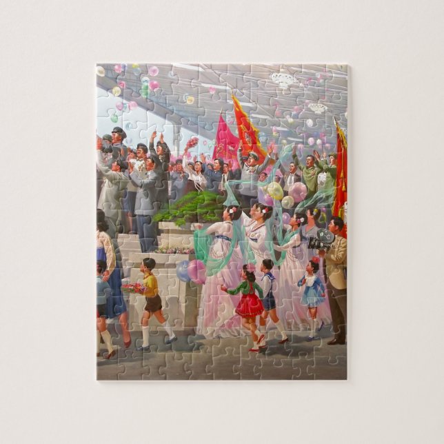North  Korea - Propaganda Jigsaw Puzzle (Vertical)
