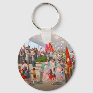 North Korea - Propaganda Key Ring
