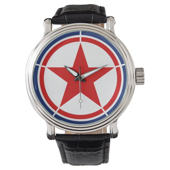 North Korea roundel country flag symbol army milit Watch (Front)