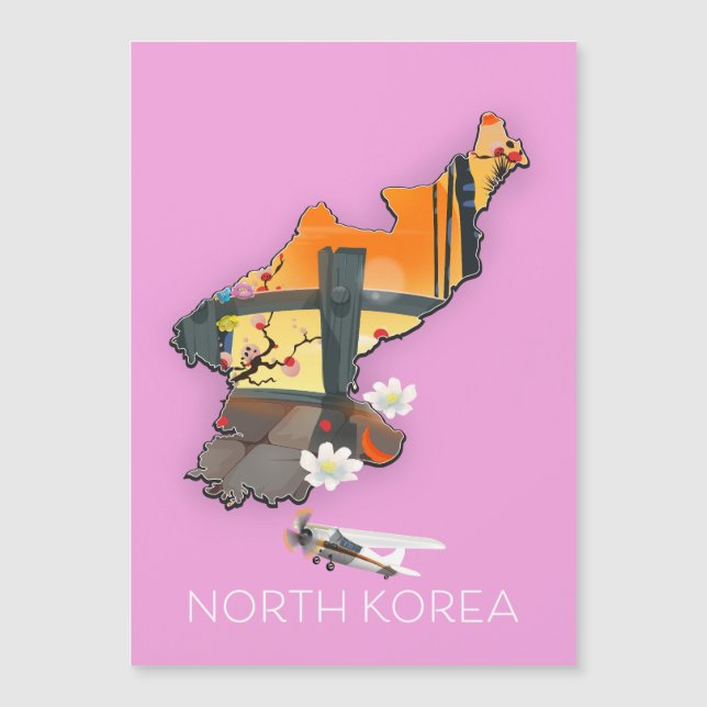 North Korea travel map (Front)