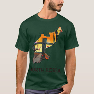 North Korea travel map T-Shirt