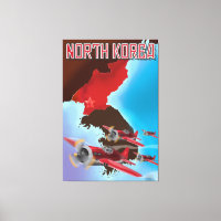North Korea Vintage travel poster.
