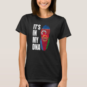 North Korean And Eritrean Mix DNA Heritage Flag T-Shirt