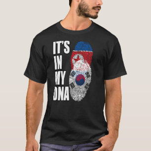North Korean And South Korean Mix DNA Heritage Fla T-Shirt
