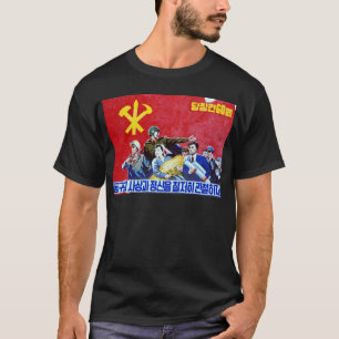 North Korean Communist Party Poster T-Shirt