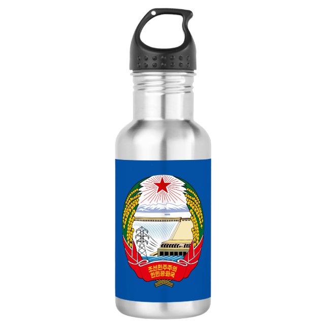North Korean emblem paper cup 532 Ml Water Bottle (Front)