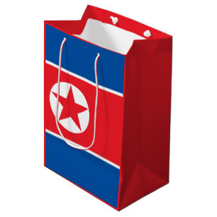 North Korean flag Medium Gift Bag