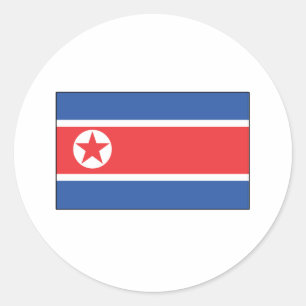 North Korean Flag T-shirts and Gifts Classic Round Sticker
