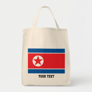 North Korean flag Tote Bag