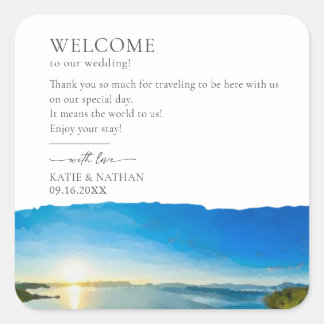 North Lake Tahoe Destination  Square Sticker