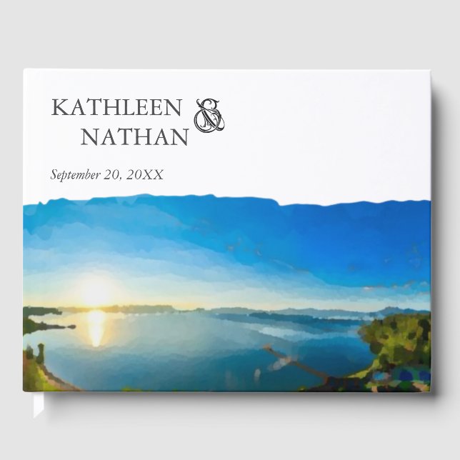 North Lake Tahoe Destination Wedding Guest Book (Front)