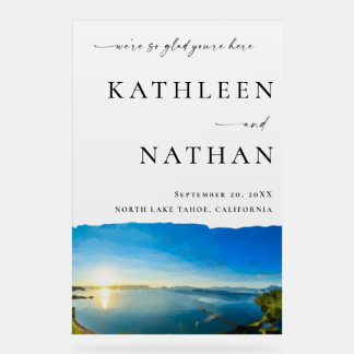 North Lake Tahoe Destination Welcome Acrylic Sign