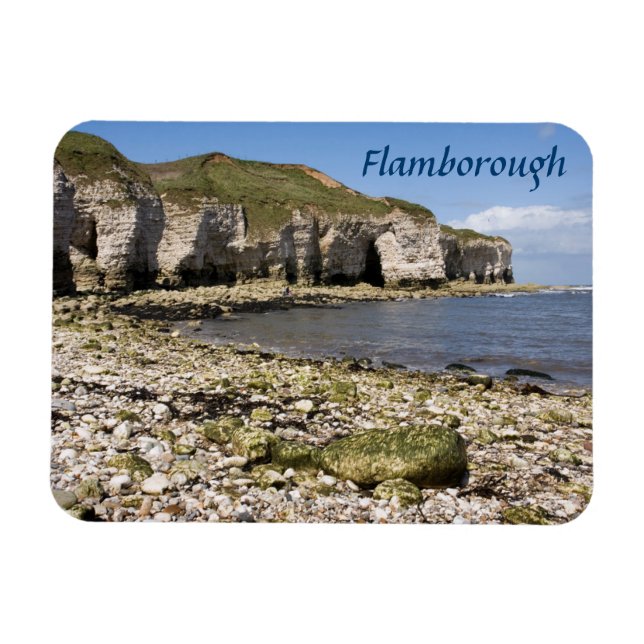 North Landing at Flamborough in Yorkshire photo Magnet (Horizontal)
