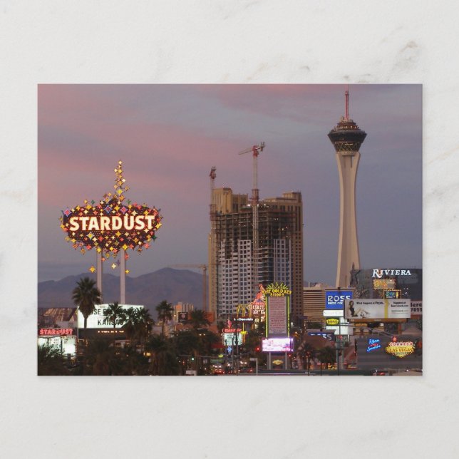 North Las Vegas Strip Sunset 2006 Postcards (Front)