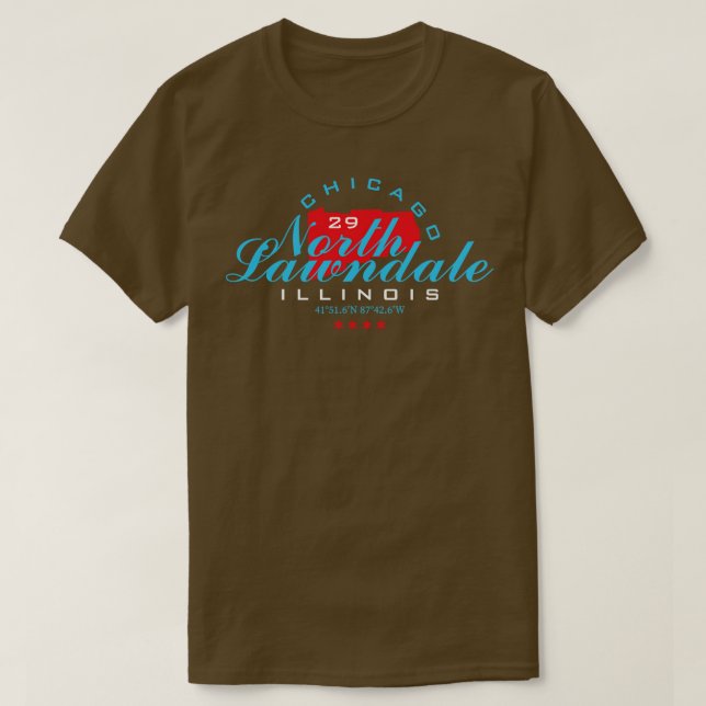 North Lawndale Chicago TShirt (Design Front)