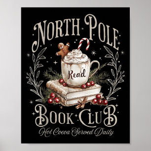 North Le Book Club Christmas Bookish Xmas Books Lo Poster