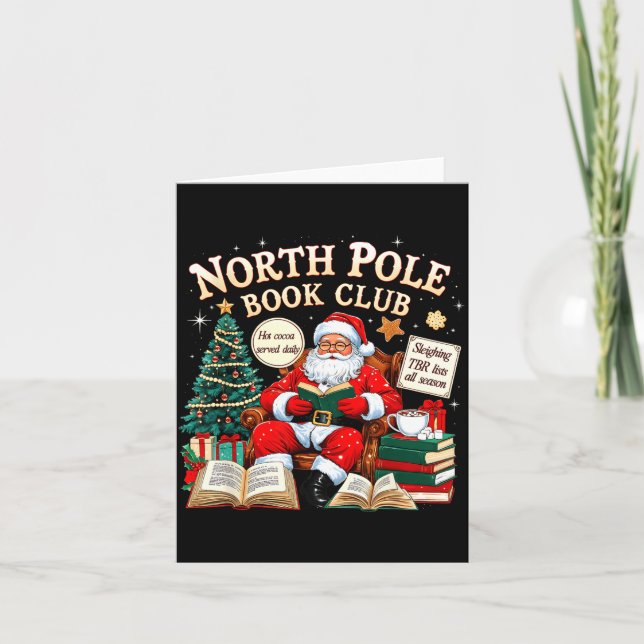 North Le Book Club Cozy Christmas Reading Gift  Card (Front)