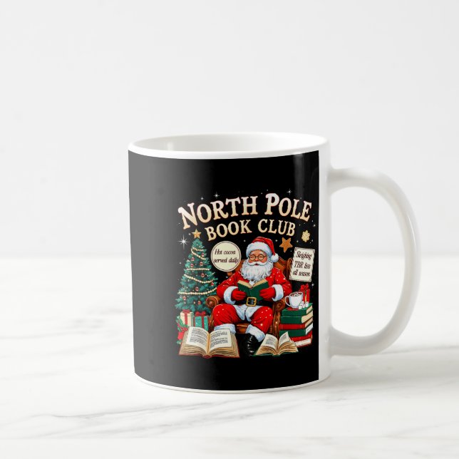 North Le Book Club Cozy Christmas Reading Gift  Coffee Mug (Right)
