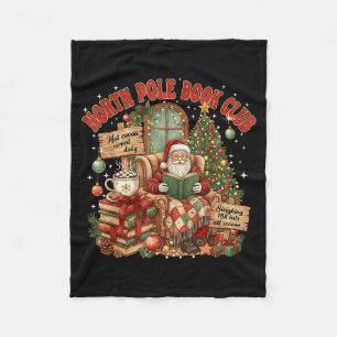 North Le Book Club Cozy Christmas Reading Gift  Fleece Blanket