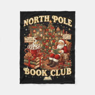 North Le Book Club Cozy Christmas Reading Gift  Fleece Blanket