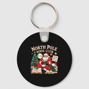 North Le Book Club Cozy Christmas Reading Gift  Key Ring