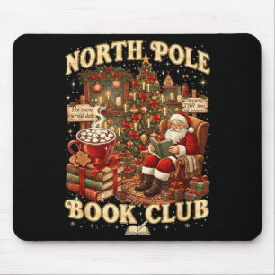 North Le Book Club Cozy Christmas Reading Gift Mouse Mat