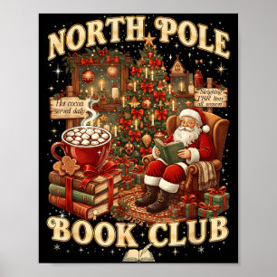 North Le Book Club Cozy Christmas Reading Gift  Poster