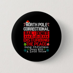 North Le Correctional Sang Christmas Songs With Lo 6 Cm Round Badge