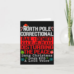 North Le Correctional Sang Christmas Songs With Lo Card