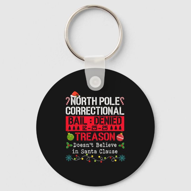 North Le Correctional Treason Doesn't Believe Sant Key Ring (Front)