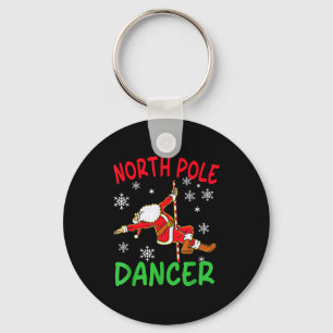 North Le Dancer Funny Santa Joke  Key Ring
