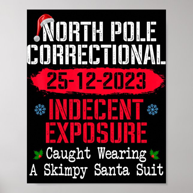North Le Indecent Exsure Caught Wearing A Santa Su Poster (Front)
