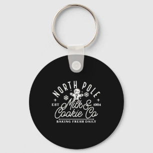 North Le Milk And Cookie Co Funny Baking Christmas Key Ring