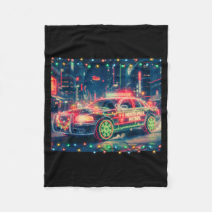 North Le Patrol Christmas Car Tee  Fleece Blanket