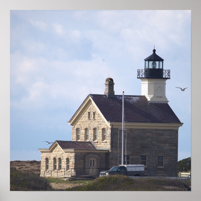 North Light Lighthouse Rhode Island Poster (Front)