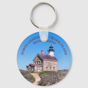 North Lighthouse, Block Island RI Keychain