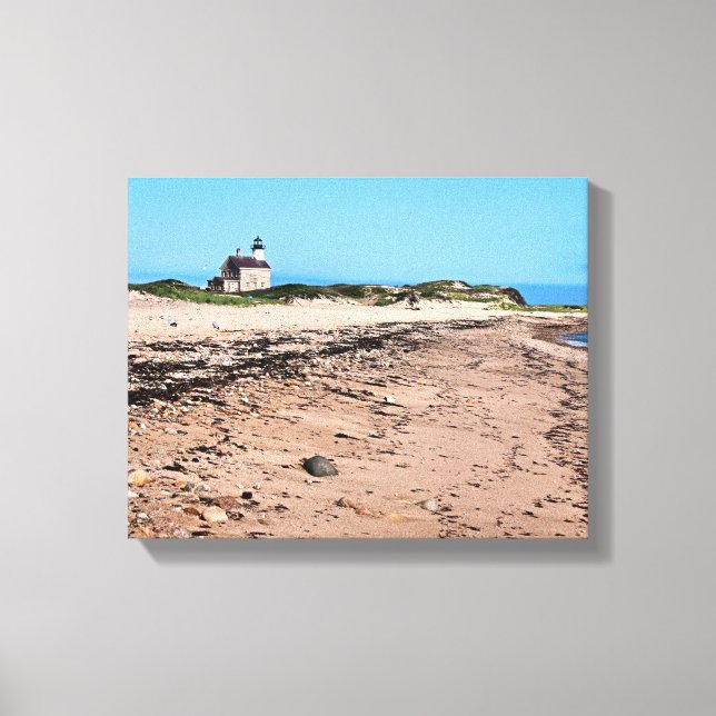 North Lighthouse, Block Island Wrapped Canvas (Front)